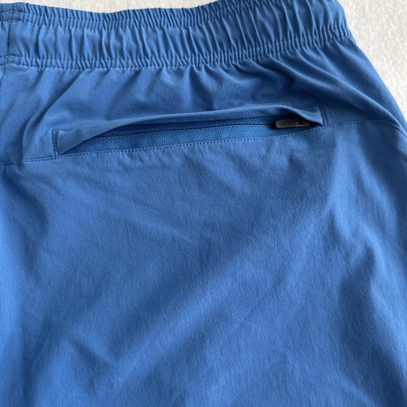 Rhône Shorts Mens Large 6 inch Blue Fletch Swim Lined Zip Pocket Vacation Beach - Picture 6 of 8